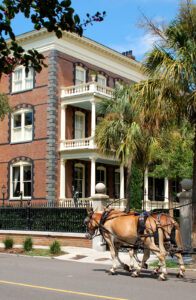 Image of a historical brick home in Charleston, SC. Representing that you can start online therapy for autism and online therapy for ADHD from home in South Carolina.
